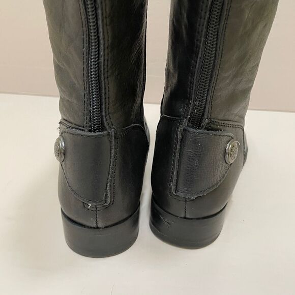 NEW WITHOUT TAGS ARTURO CHIANG RIDING BOOTS IN BLACK LEATHER - Picture 7 of 9